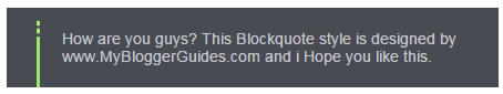 How To Customize Blockquote Style in Blogger, How To Change Blogger Blockquote Styles Blogger Blockquote Style 10