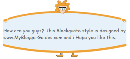 Install Stylish Blogger Blockquote Style in Blogger Template Blogger Blockquote Style 19