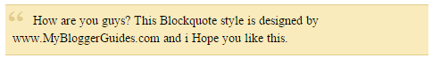 Blockquote Customization Inside Blogger Posts, Change Blockquotes Blogger Blockquote Style 23