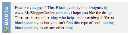 An Awesome Style for Blockquote, Customize Blockquote Style in Blogger Blogger Blockquote Style 28