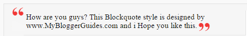 Change Blockquote Style in Blogger, Customize Blogger Blockquote Styles Blogger Blockquote Style 3