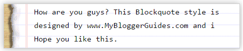 How To Customize Blockquote Style in Blogger, How To Change Blogger Blockquote Styles Blogger Blockquote Style 5