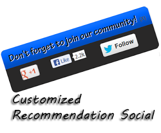 PopUp Social Media Widget For Blogger Blog