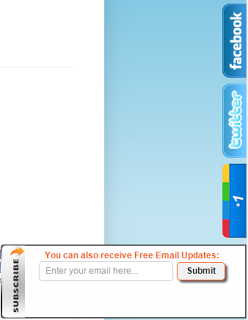 Slidebar Social Media Widget for Blogger, Slider Social Widget for Blogger Sidebar Social Subscribe Slide Out Widget For Blogger