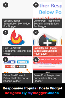 Responsive Popular Posts Widget for Blogger, Stylish Popular post, Populat post with numbering system Stylish Popular Post Widget for Blogger Blog