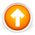 Back To Top Button for blogger, Orange Color back to top button for blogger Back To Top Button Style 6 For Blogger