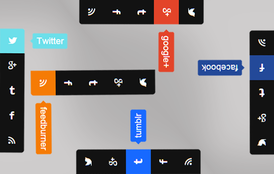 Stylish Sidebar Social Media Widget for Blogger, Slider social media widget for blogger Professional Sidebar Widget For Blogger Blog