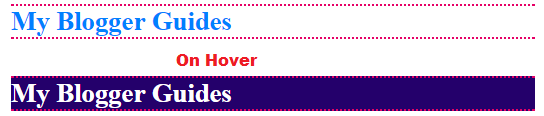 change heading style, customize heading style in blogger, blogspot sub heading customization Blogger Heading Style 9 CSS Hover Effect