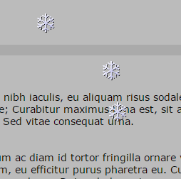 Christmas Snow Falling Effect 3 widget for Blogger snow falling, snow fall blogger