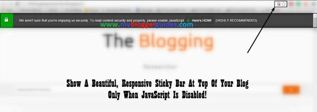 Force Your Readers to Enable JavaScript of Their Browsers?