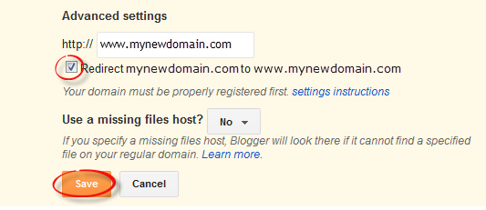 host custom domain on blogger, blogger free custom domain setting, host your custom domain on blogger blogger custom domain