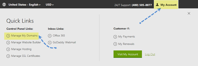 blogger custom domain settin, setup custom domain on blogger, free custom subdomain host on blogger godaddy manage domains setup custom domain