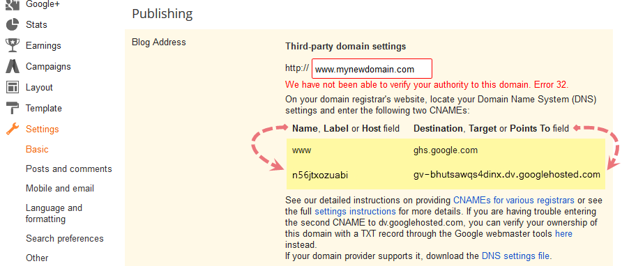 blogger custom domain settin, setup custom domain on blogger, free custom subdomain host on blogger complete guide for setting up blogger custom domain