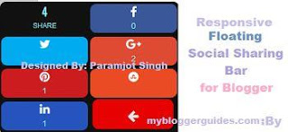 Floating Social Share Bar, Responsive Social Sharing blogger widget Responsive Floating Social Share Bar for Blogger