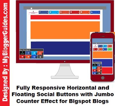 Horizontal - Floating Social Share Bar for Blogspot Blogs Social Sharing Widget, Social Bar For Blogger, Blogger Widgets, Blogger Plugins, Blogger Gadgets, Blogspot Widgets and Gadgets